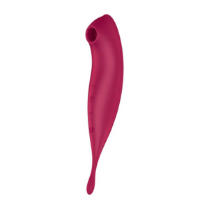 Twirling Pro - Tip Vibrator with App - Dark Red