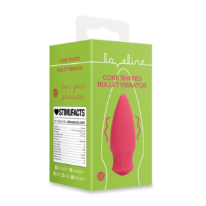 Kegelvormige Bullet Vibrator - Blushing Red