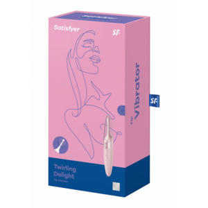 Draaiende Verwennerij - Tip Vibrator - Oud Roze