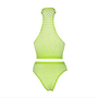 Turtle Neck en High Waist Slip - One Size - Neon Groen