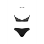 Halter Bandeaux en Panty Set - 2X - Zwart