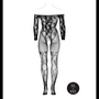 Bodystocking met Off-Shoulder Lange Mouwen - OSX - Zwart