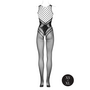 Bodystocking met Geaccentueerde Lijnen - OS - Zwart