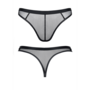 Men's Thong Made of Elastic Mesh - S