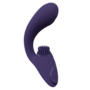 Gen - Triple Motor G-Spot Vibrator with Pulse Wave and Vibrating Bristles - Purple