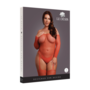 Glimmende bodystocking met blote schouders