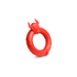 Beast Mode - Silicone Cock Ring - Red_