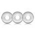 Ringer - 3-pack of Do-Nut-1 Cockrings - Clear_