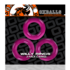 Willy Rings - 3-pack Stretchy Cockrings - Hot Pink_