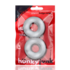 Stiffy - 2-pack No-Roll Cockrings - Clear Ice_