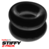 Stiffy - 2-pack No-Roll Cockrings - Tar Ice_