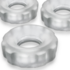 Super Huj - 3-pack Stretchy Cockrings - Clear Ice_