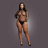 Body with Fishnet Structure and Turtle Neck - OSX - Black_