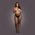 Panty with Small Fishnet Structure - OSX - Black_