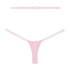 Cherished - Lace and Mesh Thong - OS - Pink_