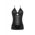 Nightgown and G-String Set - 2X - Black_