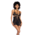 Two-in-One Babydoll and Teddy - L/XL - Black_