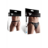 Wetlook Men's open back briefs - XXL - Black_