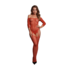 Glimmende bodystocking met blote schouders_