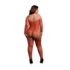 Glimmende bodystocking met blote schouders_