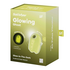 Glowing Ghost - Glow in the Dark - Double Air Pulse Vibrator - Yellow_