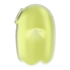 Glowing Ghost - Glow in the Dark - Double Air Pulse Vibrator - Yellow_