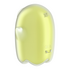 Glowing Ghost - Glow in the Dark - Double Air Pulse Vibrator - Yellow_