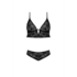 Ondersteunende Bralette en Panty Set - L/XL - Zwart_