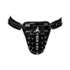 Taurus - Immitatieleren Chastity Cage Thong - One Size - Zwart_