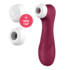 Pro 2 Generatie 3 - Double Air Pulse Vibrator - Liquid Air en Connect App - Wijnrood_