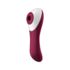 Dual Crush - Insertable Double Air Pulse Vibrator - Wine Red_