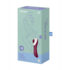 Dual Crush - Insertable Double Air Pulse Vibrator - Wine Red_