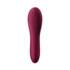 Dual Crush - Insertable Double Air Pulse Vibrator - Wine Red_